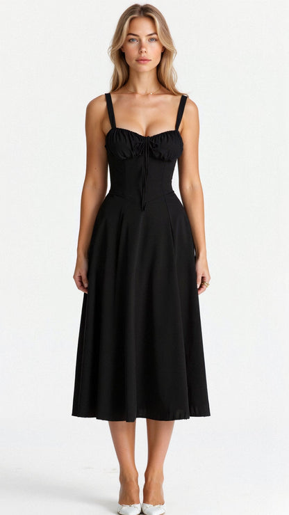 Mathilde - Midi jurk met corset dames