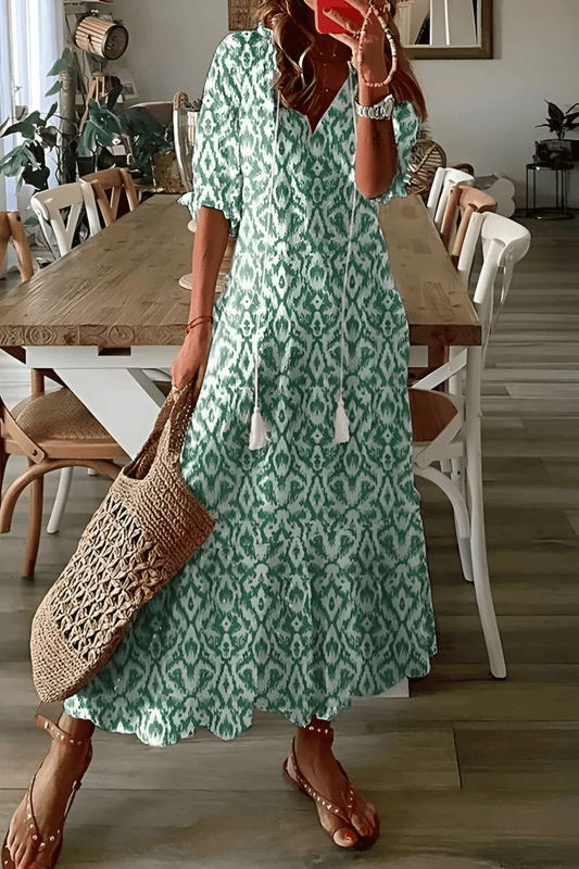 Juliette – Robe midi légère et imprimée femme
