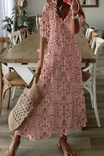 Juliette – Robe midi légère et imprimée femme