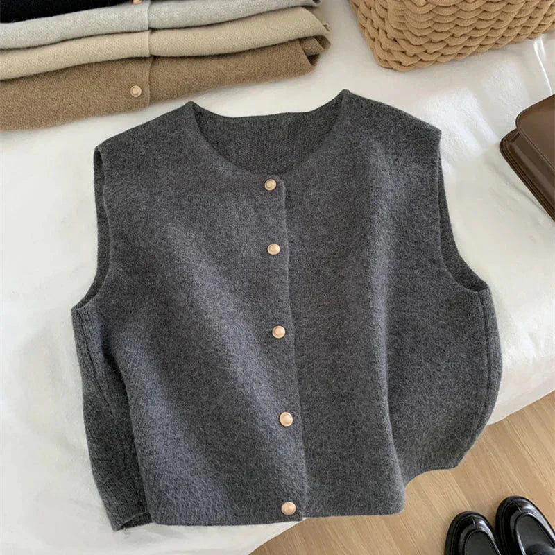Ruby | Women’s Button-Up Sleeveless Casual Vest