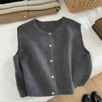 Ruby | Women’s Button-Up Sleeveless Casual Vest