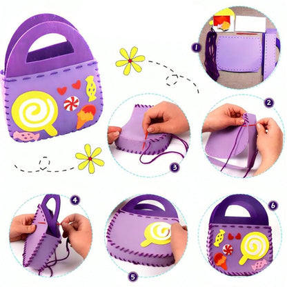 Naaiset Voor Kinderen - DIY Handtas Knutselset - 6 Tot 12 Jaar - Ukkenhuis