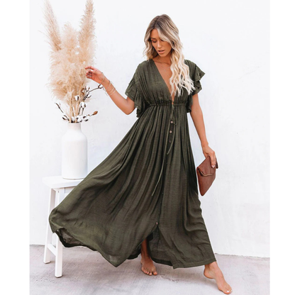 Nadia | Damen Elegant Cocktail Maxikleid