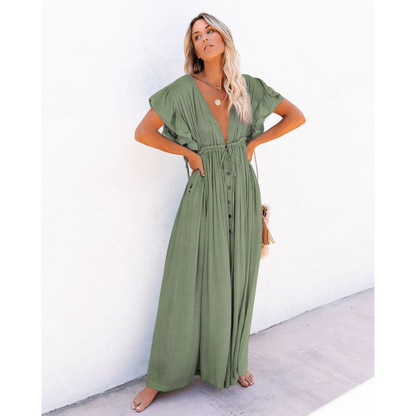 Nadia | Damen Elegant Cocktail Maxikleid