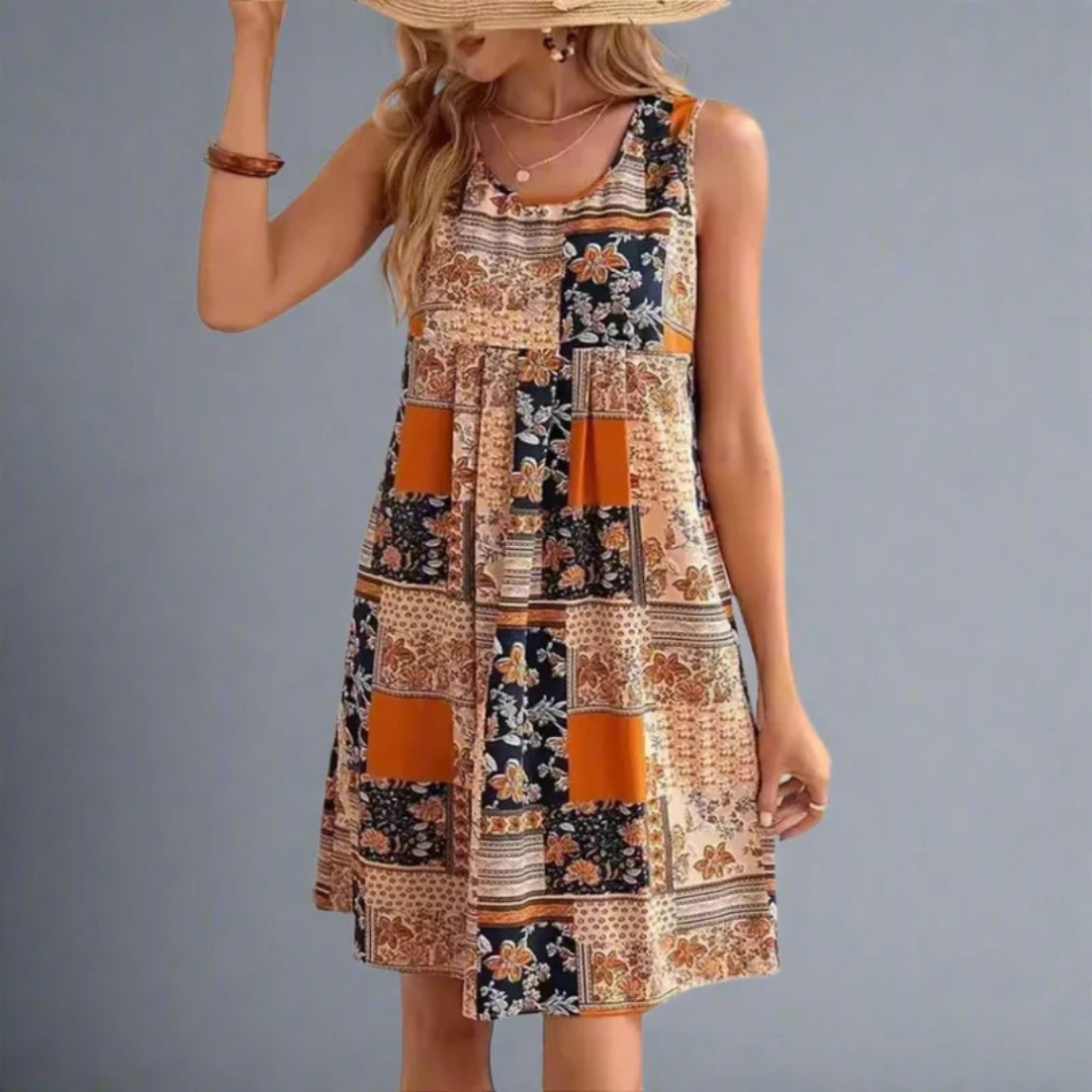 Natalia | Damen Feminines Boho Minikleid