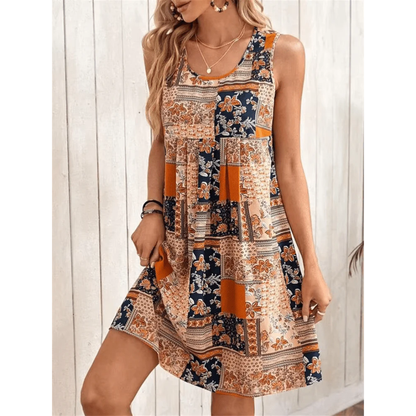 Natalia | Damen Feminines Boho Minikleid