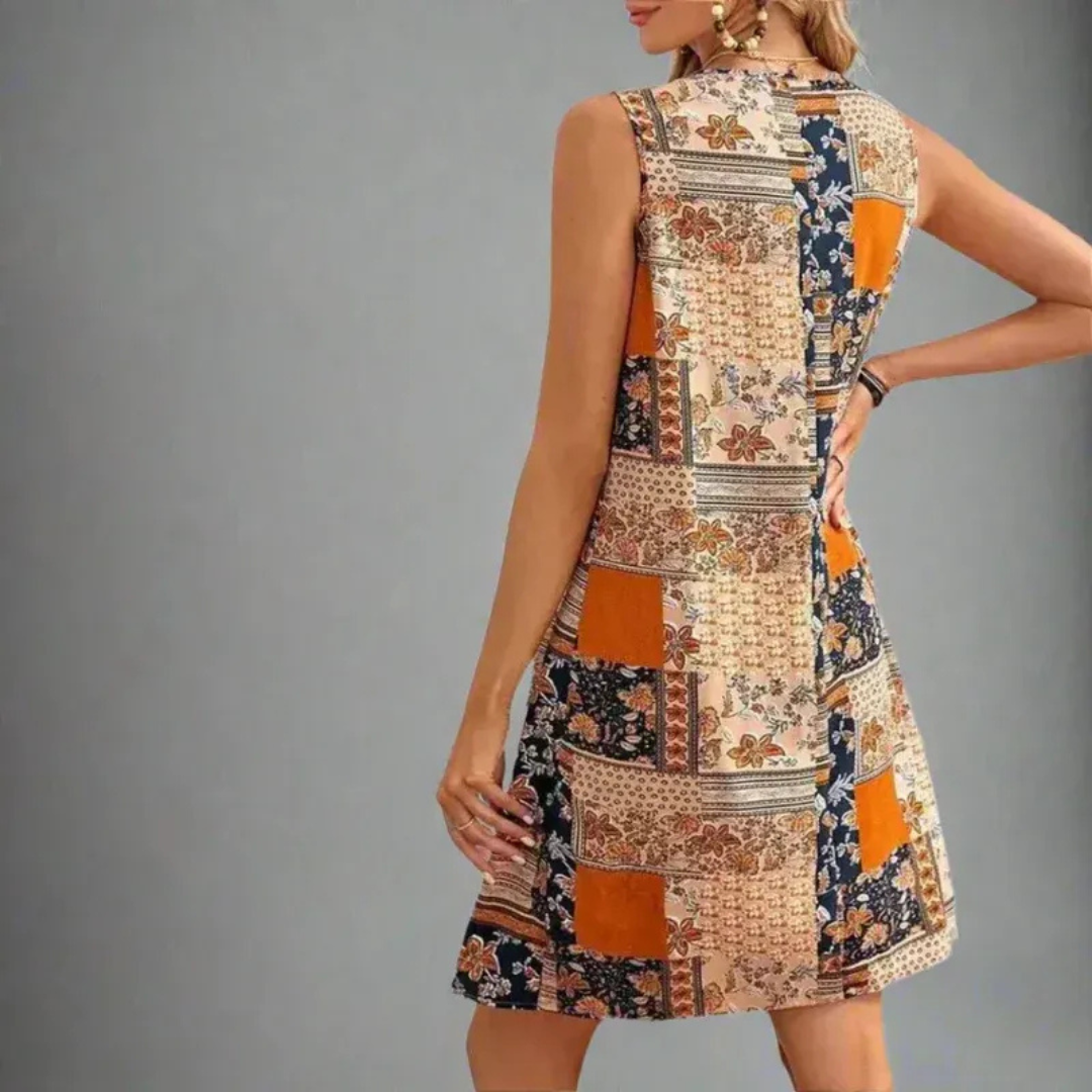 Natalia | Damen Feminines Boho Minikleid