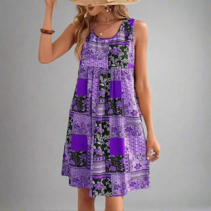 Natalia | Damen Feminines Boho Minikleid