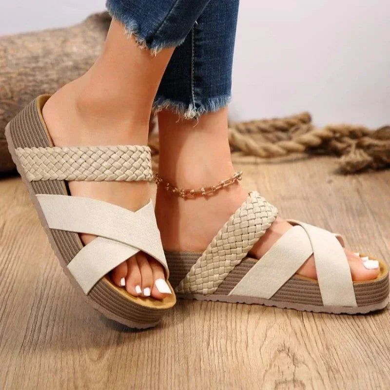 Orthopädische Komfortsandalen für Damen – mit integrierter Fußgewölbestütze