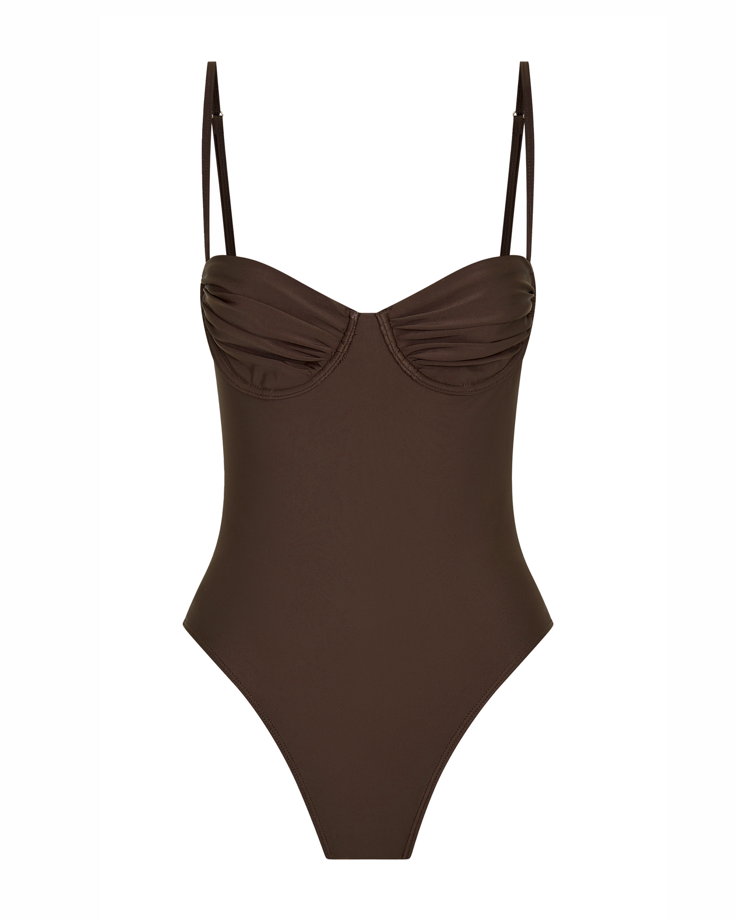 The Coastal Elegance Swimsuit Chocolate