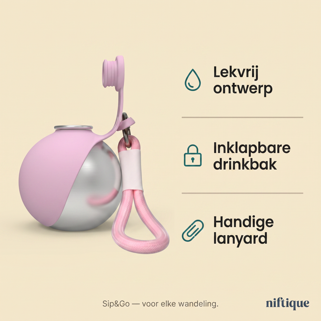Sip&Go lekvrije waterfles voor onderweg