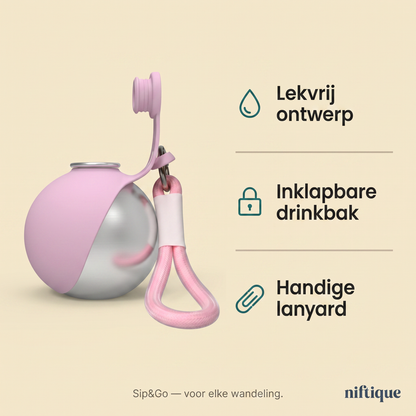 Sip&Go lekvrije waterfles voor onderweg