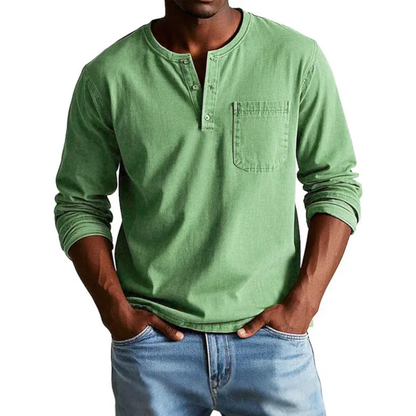 Nils | Herren Shirt Henley Stil