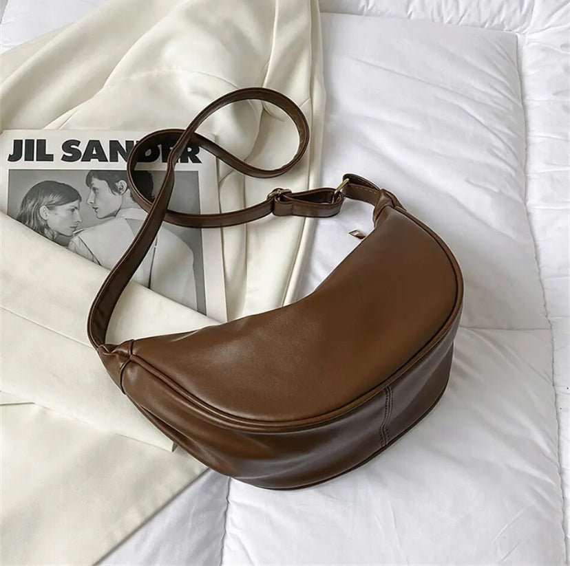 Nina | Bolsa de Couro Pequena Prática para Viagem Estilosa