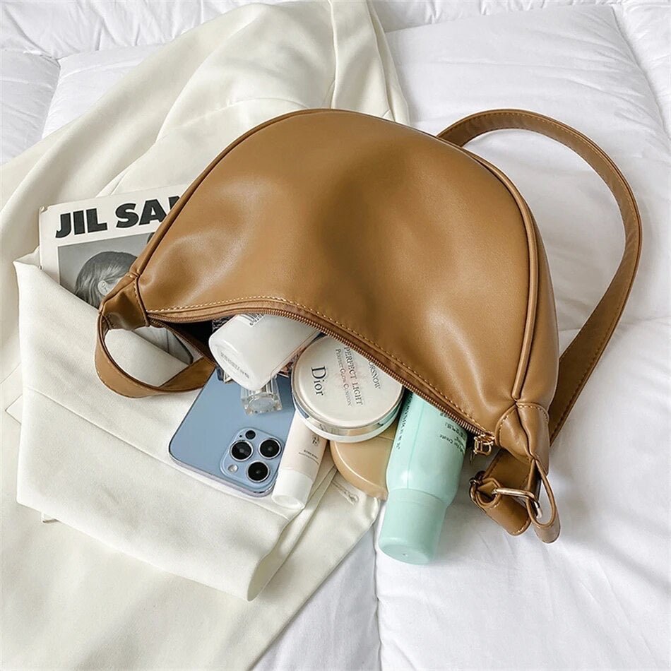 Nina | Bolsa de Couro Pequena Prática para Viagem Estilosa