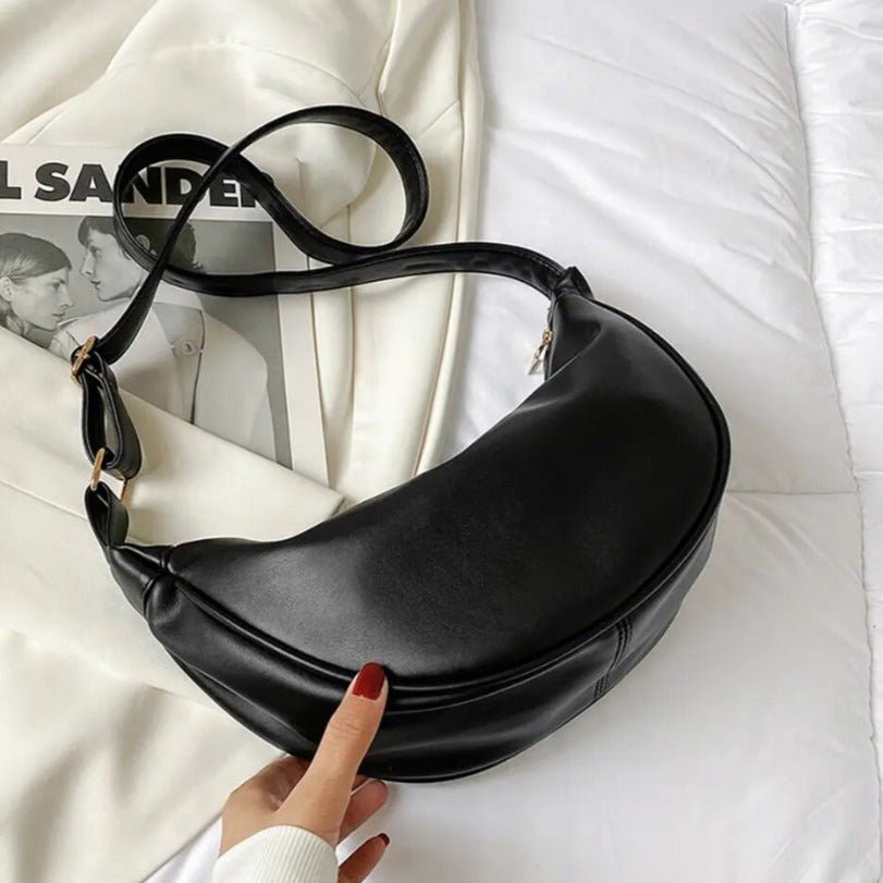 Nina | Bolsa de Couro Pequena Prática para Viagem Estilosa