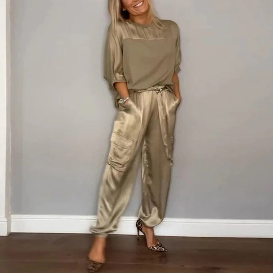 Jilia™ | Elegant Casual Set in Organic Cotton