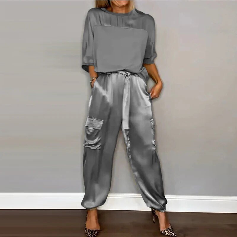 Jilia™ | Elegant Casual Set in Organic Cotton
