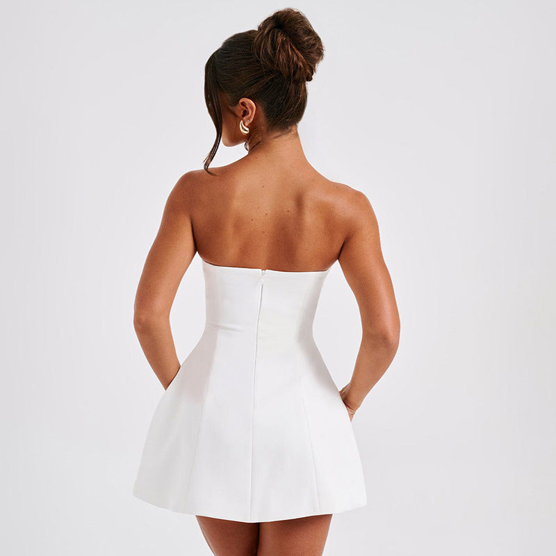 Ember | Fitted Bodice Flared Mini Dress