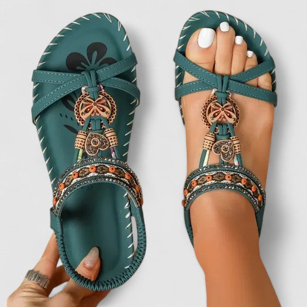 Kate | Womens Strappy Flat Open Toe Sandals