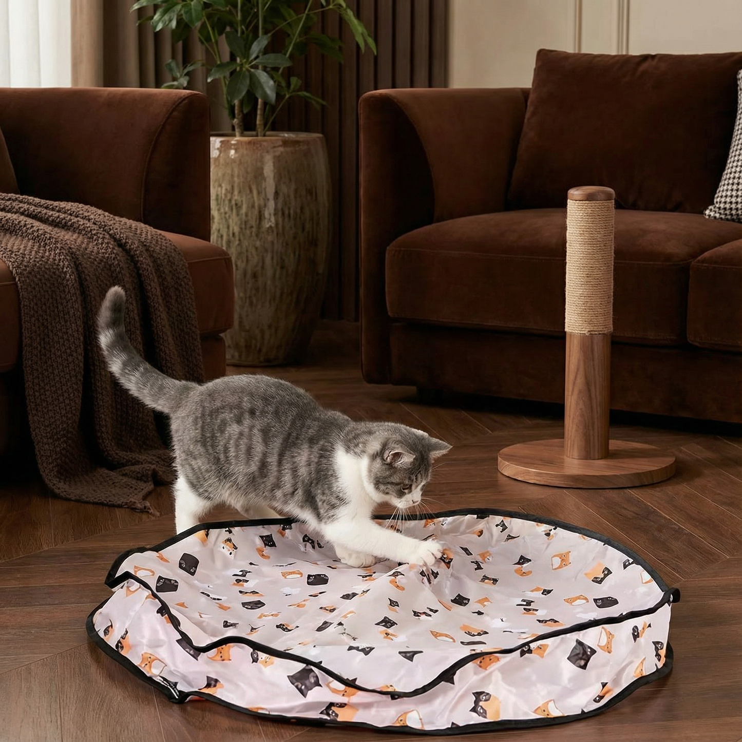 PeekBall – Interactief Kattenspeeltje met Verborgen Bal