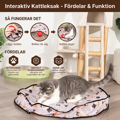 PeekBall – Interactief Kattenspeeltje met Verborgen Bal