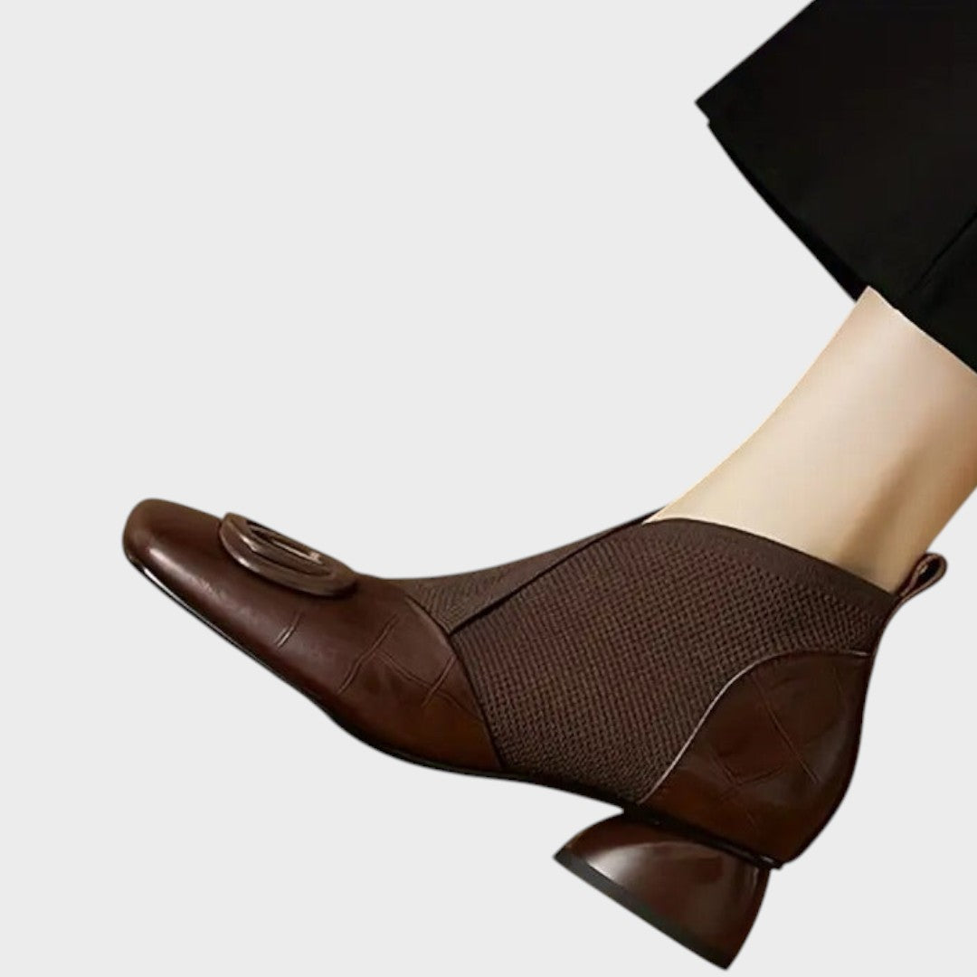 Abigail | Botins de Pele com Elástico