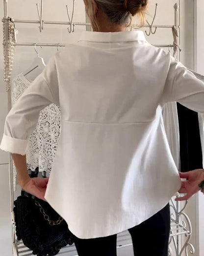 Women's Bateau Neck 3/4 Sleeve Casual Top