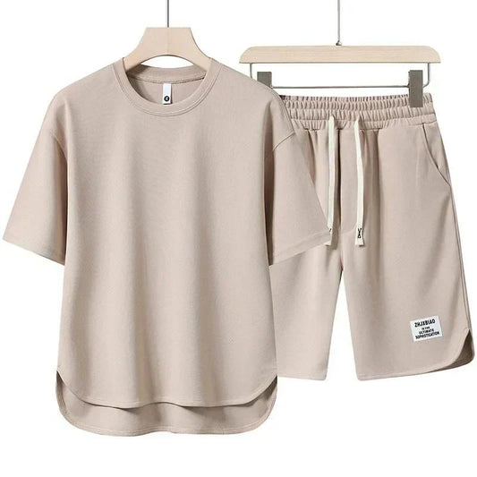 Hugo – Ensemble deux pièces t-shirt et short à taille à cordon homme