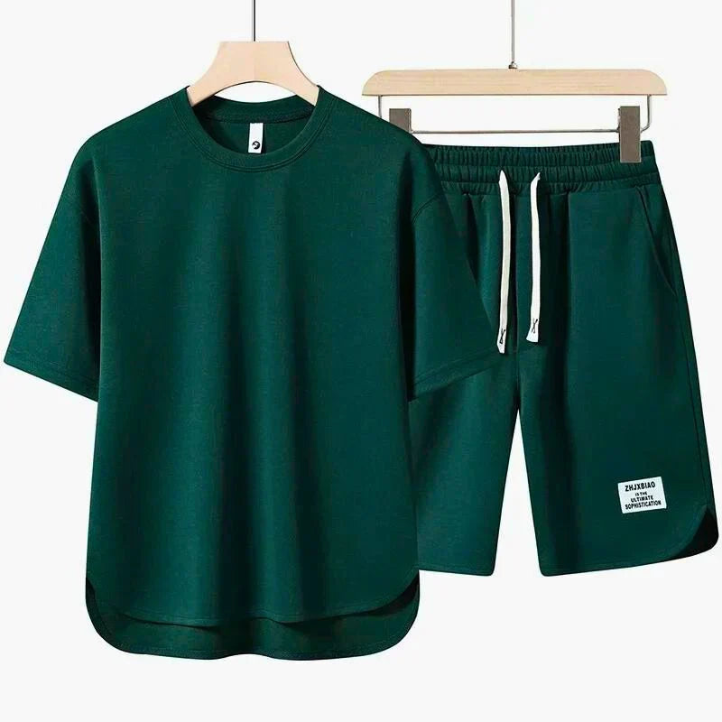 Hugo – Ensemble deux pièces t-shirt et short à taille à cordon homme