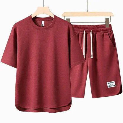 Hugo – Ensemble deux pièces t-shirt et short à taille à cordon homme