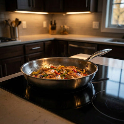 Hand-Hammered Titanium Pan Duo Set