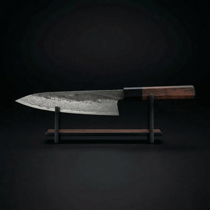 Kiritsuke-kniv – blad i rustfritt stål, håndtak i jerntre, 21,5 cm
