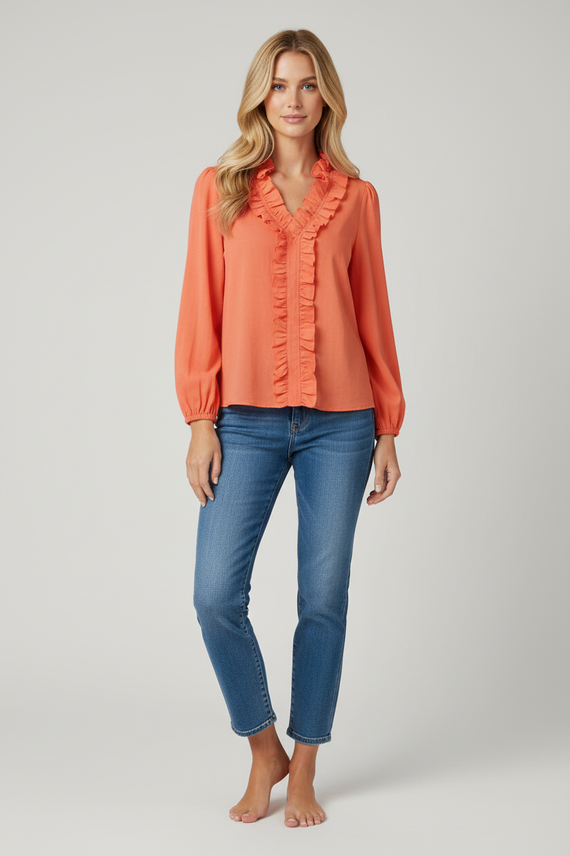 Orange blouse studio