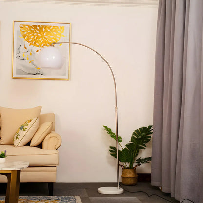 Moderne Boog Vloerlamp met Acryl Koepelkap en Metalen Frame 220 cm Hoog voor Woonkamer en Leeshoek | Restfield
