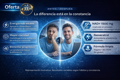 NAD Reservatrol Suplemento