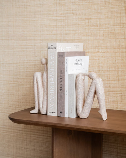 Boekensteun Beeld Set Polyhars Modern Design 27cm Decoratief | Restfield