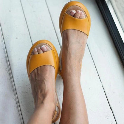 Orthopédiai hölgyek kényelmi szandál alacsony sarokkal - Livana