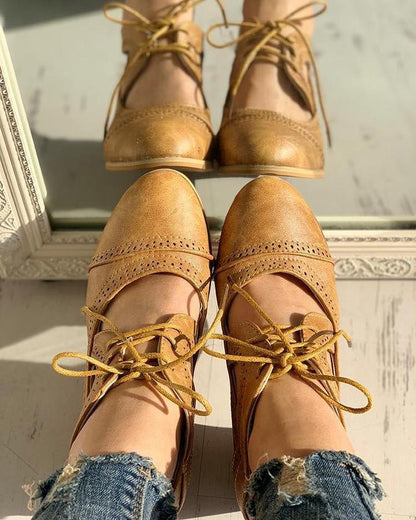 Ortopedyczne Buty Vintage - Lucia-Beżowy-35-Trend Polska