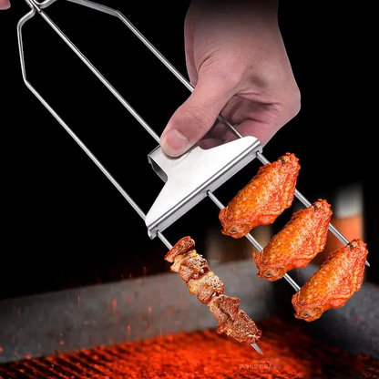 Set of Three-prong Skewers for Grilling