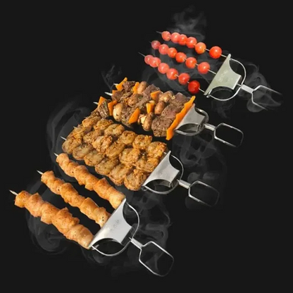 Set of Three-prong Skewers for Grilling