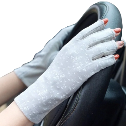 UV-Resistant Cotton Gloves for Sun Protection – Fashionable Design