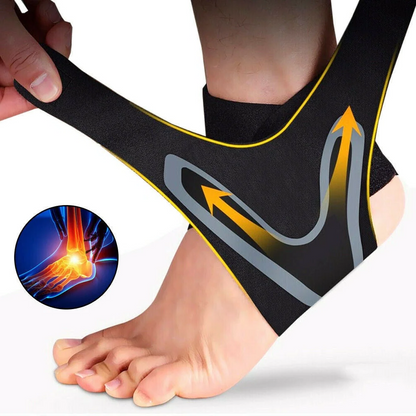 Compression Sleeve Support for Ankle with Plantar Wrap