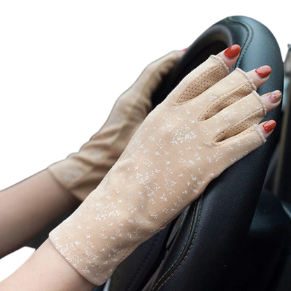 UV-Resistant Cotton Gloves for Sun Protection – Fashionable Design