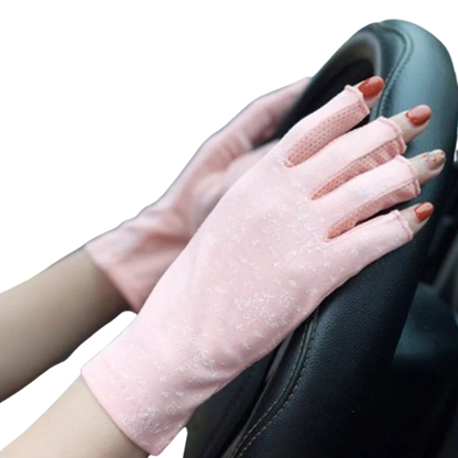 UV-Resistant Cotton Gloves for Sun Protection – Fashionable Design