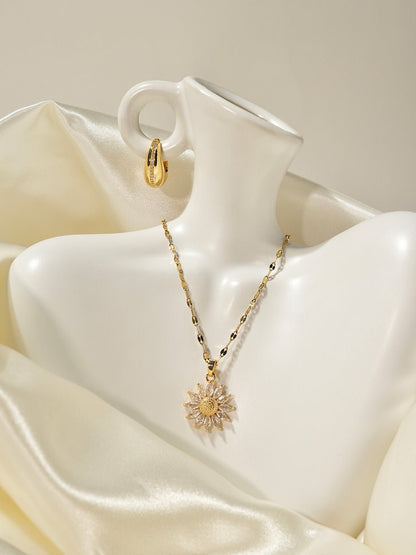 Tournesol – Collier en or éclatant