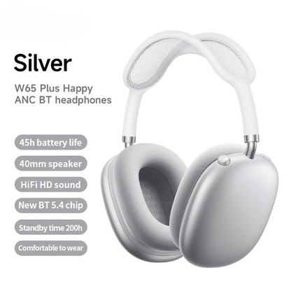 Over-Ear Wireless Headphones with ANC & Long Battery Life – W65 Plus-Gold-State of Style