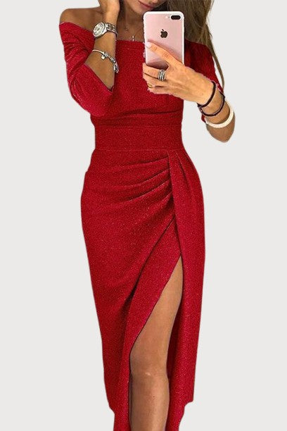 Oline | Off-shoulder Maxi Dress