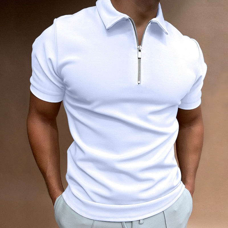 Sovereign | Heidi-Mode Herren-Polo | Men's Casual Smart-Casual Short Sleeve Polo Shirt Soft Breathable Solid Colour Comfortable Everyday Top