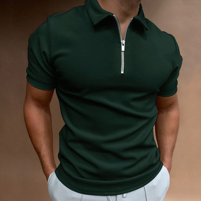 Sovereign | Heidi-Mode Herren-Polo | Men's Casual Smart-Casual Short Sleeve Polo Shirt Soft Breathable Solid Colour Comfortable Everyday Top
